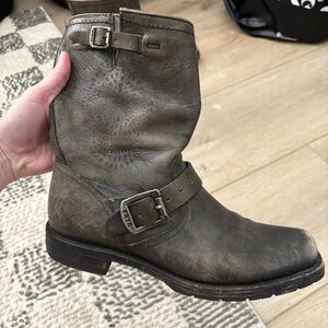 Frye skull boots